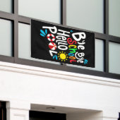 バイバイバイスクールハロープールI 横断幕 (ビルの外側)