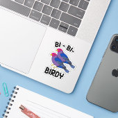 バイバイバーディー シール (ノートパソコンとiPhone)