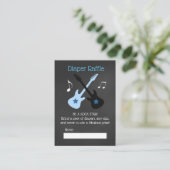 バイバイベイビーシャワーおむつラッフルカードをロック エンクロージャーカード (スタンド正面)