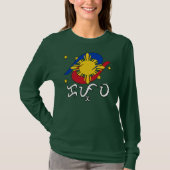 バイバイヨン文字のカプワ (Kapwa) Tシャツ (正面)