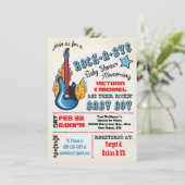 バイバイロックスターベビーシャワー招待状 招待状 (スタンド正面)