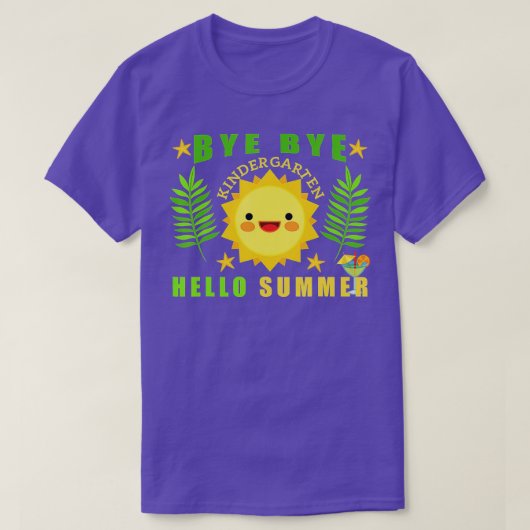 バイバイ幼稚園こんにちは夏，ファンニー先生 Tシャツ (デザイン正面)