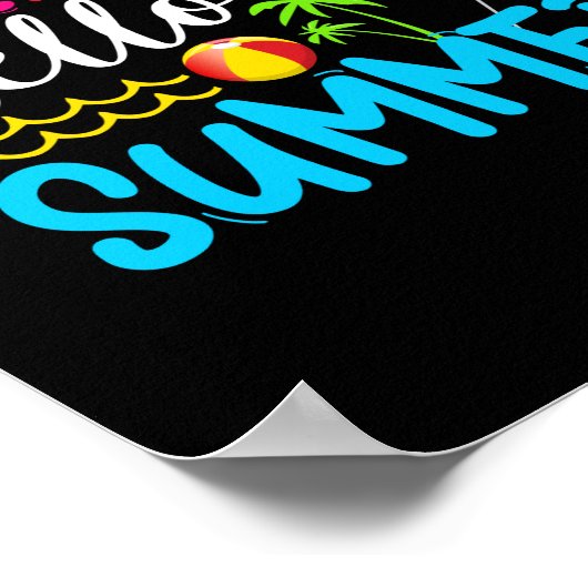 バイバイ幼稚園こんにちは夏 ポスター (角)