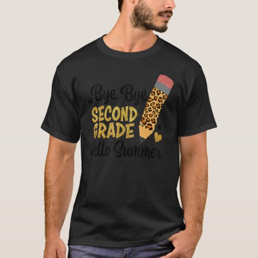 バイバイ2年生こんにちは夏の平和アウト2番目 Tシャツ (正面)