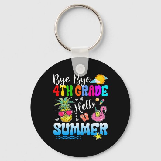 バイバイ4年生Hello夏の卒業先生 キーホルダー (正面)