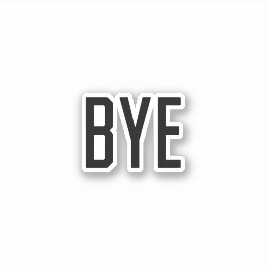バイバイ シール (正面)