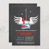 バイバスタイリッシュイブシャワーをロックンロール 招待状 (正面/裏面)