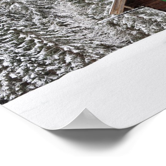 バイバ伝統的リアの木造住宅ポスター ポスター (角)