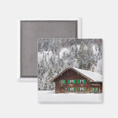 バイバ伝統的リア磁石の木造住宅 マグネット (正面/裏面)