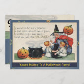 バイパンプキンファットヴィンテージハロウィーンポエム招待状 招待状 (正面/裏面)