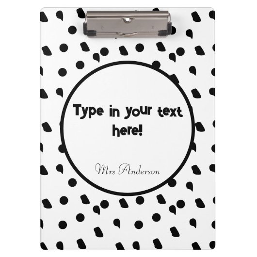 バイパーソナライズされたンダー、ボホー結合剤モダン、ボホカスタムバインダー クリップボード (正面)