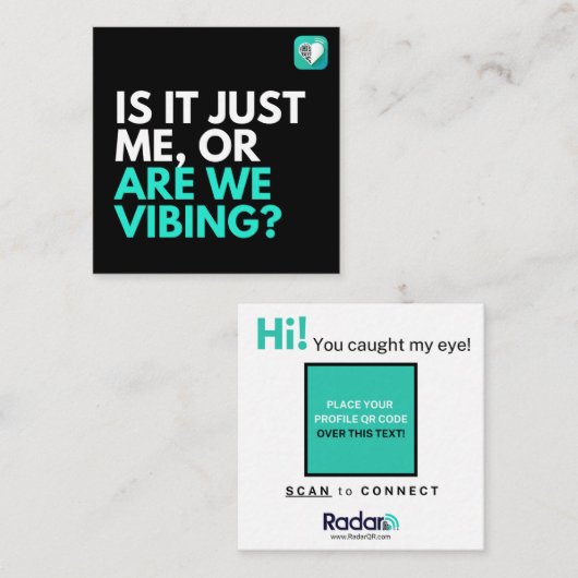 バイビングか? スクエア名刺 (正面/裏面)