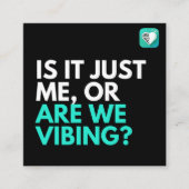 バイビングか? スクエア名刺 (正面)