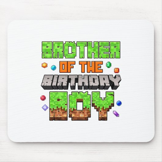 バイピクセル ゲーム 誕生日 兄 マウスパッド (正面)
