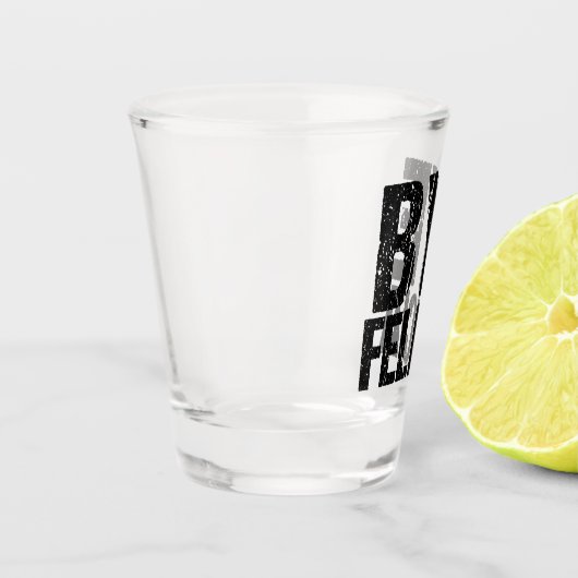 バイフェリシアおもしろいミーム ショットグラス (左)