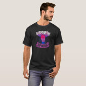 バイフォビアを粉砕せよ 抗議の拳 バイセクシュアルプライドの美学 Tシャツ (正面フル)