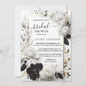 バイフォーマルシンプル空白のクラシックブライダルシャワー 招待状 (正面)