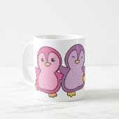 バイフラッグプライドLgbtqかわいいペンギンコーヒーマグ コーヒーマグカップ (正面左)