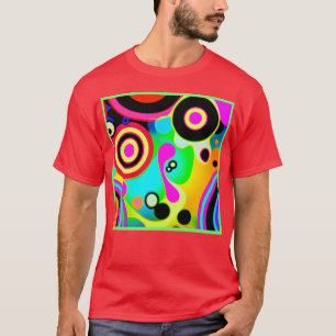 バイブカラフルパターン Tシャツ