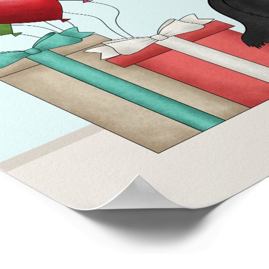 バイブラックのドイツのシェパード誕生日パーティーへようこそ ポスター (角)