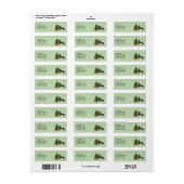 バイブラックのドイツの羊飼いフェスティバルクリスマスツリー ラベル (フルシート)