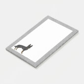 バイブラックのドイツの羊飼い漫画GSDドッググレー ポストイット (アングル)