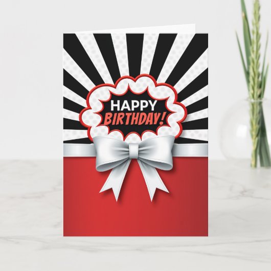 バイブラントな誕生日カード カード (正面)