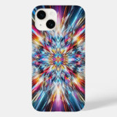 バイブラントクリスタルバースト携帯ケース 抽象幾何学 Case-Mate iPhoneケース (裏面)