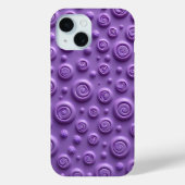 バイブラントパープルスパイラルiPhoneケース 美意識高め Case-Mate iPhoneケース (裏面)