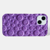バイブラントパープルスパイラルiPhoneケース 美意識高め Case-Mate iPhoneケース (裏面 (横))