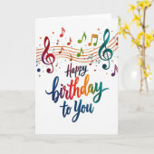 バイブラントメロディー 誕生日カード カード (黄色い花)