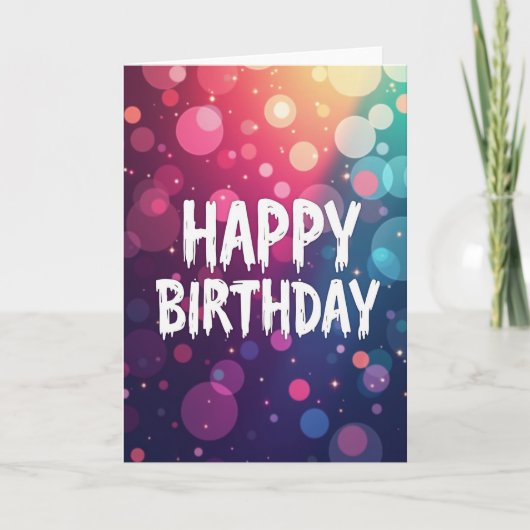 バイブラントモルテン 誕生日カード カード (正面)