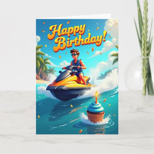 バイブラントライダーの誕生日カード カード (正面)