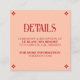 バイブラント・ヴァウズ：スペインの民俗ウェディング　詳細カード エンクロージャーカード