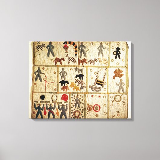 バイブリックキルト，バージニア キャンバスプリント (正面)