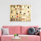 バイブリックキルト，バージニア キャンバスプリント (インサイチュ (リビング))