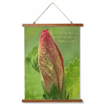 バイブルの詩の写真、水滴のハイビスカスの花