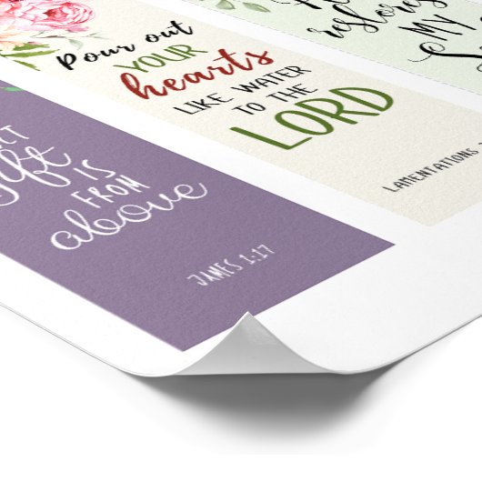 バイブルの5節ブックマーク ポスター (角)