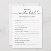 バイブルのEVERLEIGH赤ちゃんシャワーゲームカード 招待状 (正面)