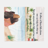 バイブルやる気を起こさせるバースフリースブランケット フリースブランケット (正面(横))