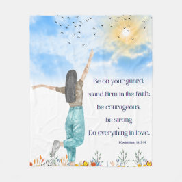 バイブルやる気を起こさせるバースフリースブランケット フリースブランケット