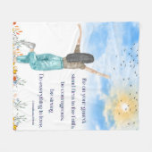 バイブルやる気を起こさせるバースフリースブランケット フリースブランケット (正面(横))