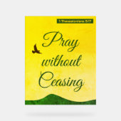 バイブルやる気を起こさせる祈りの言葉 アクリルサイン (正面)