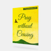 バイブルやる気を起こさせる祈りの言葉 アクリルサイン (傾斜)