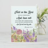 バイブルカスタム聖句フローラグリーティングカード シーズンカード (スタンド正面)