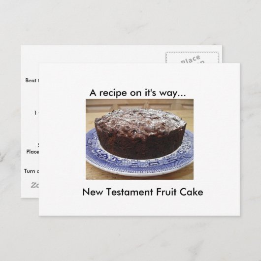 バイブルケーキレシピはがき ポストカード (正面/裏面)
