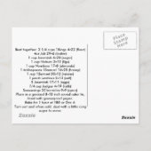 バイブルケーキレシピはがき ポストカード (裏面)