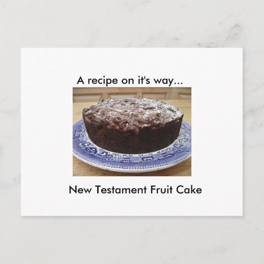 バイブルケーキレシピはがき ポストカード (正面)