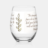 バイブルシンプルバース植物茶色と白 | ステムなしワイングラス (左)