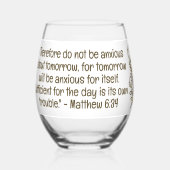 バイブルシンプルバース植物茶色と白 | ステムなしワイングラス (正面)